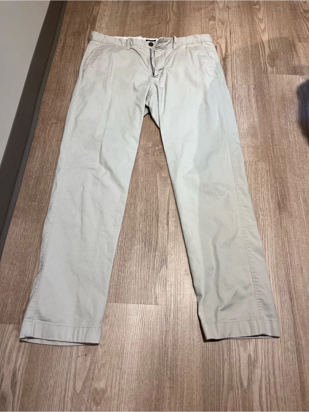 J. Crew Men's Pale Tan Chinos - Straight Leg